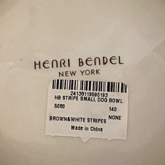 NWT Henri Bendel Pet Dog Bowls Set of 2 but will sell individually. - Picture 9 of 9